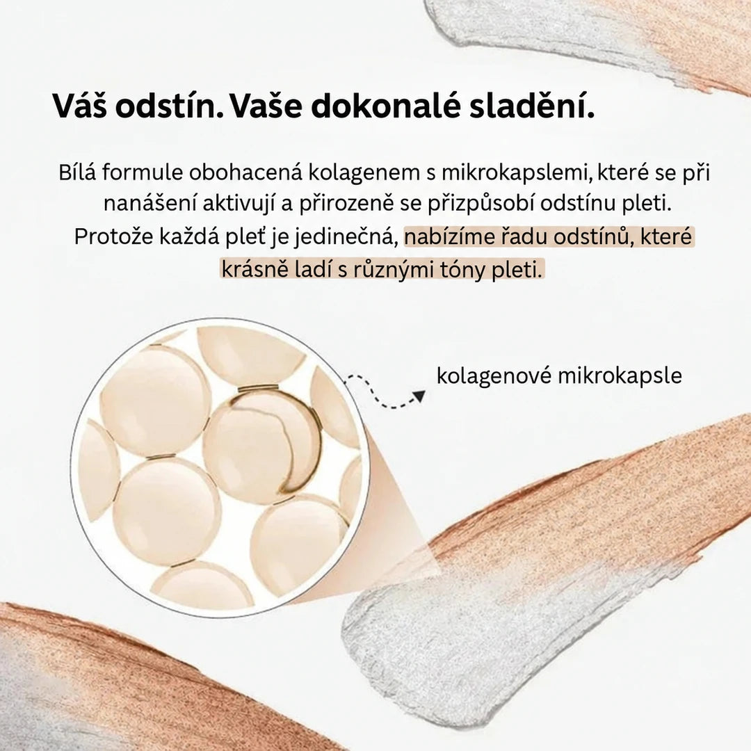 Bílá formule s kolagenovými mikrokapslemi