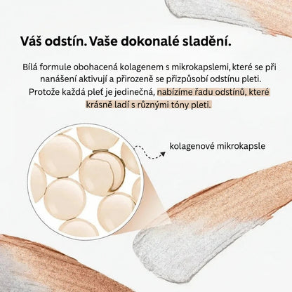 Bílá formule s kolagenovými mikrokapslemi