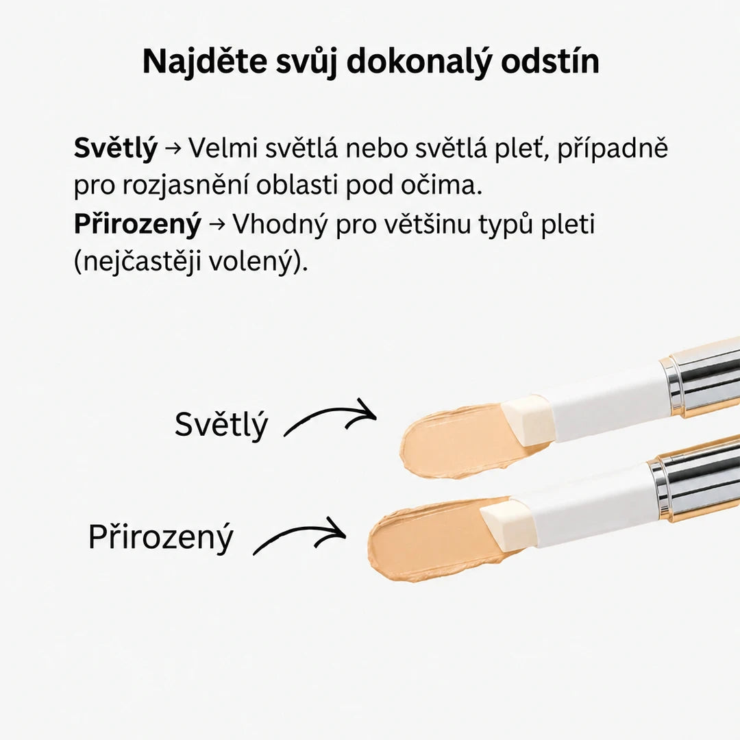 Průvodce odstíny Světlý a Přirozený