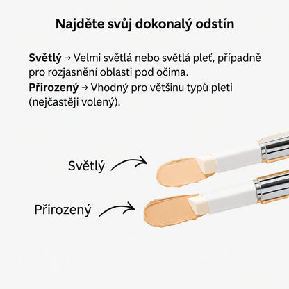 Průvodce odstíny Světlý a Přirozený
